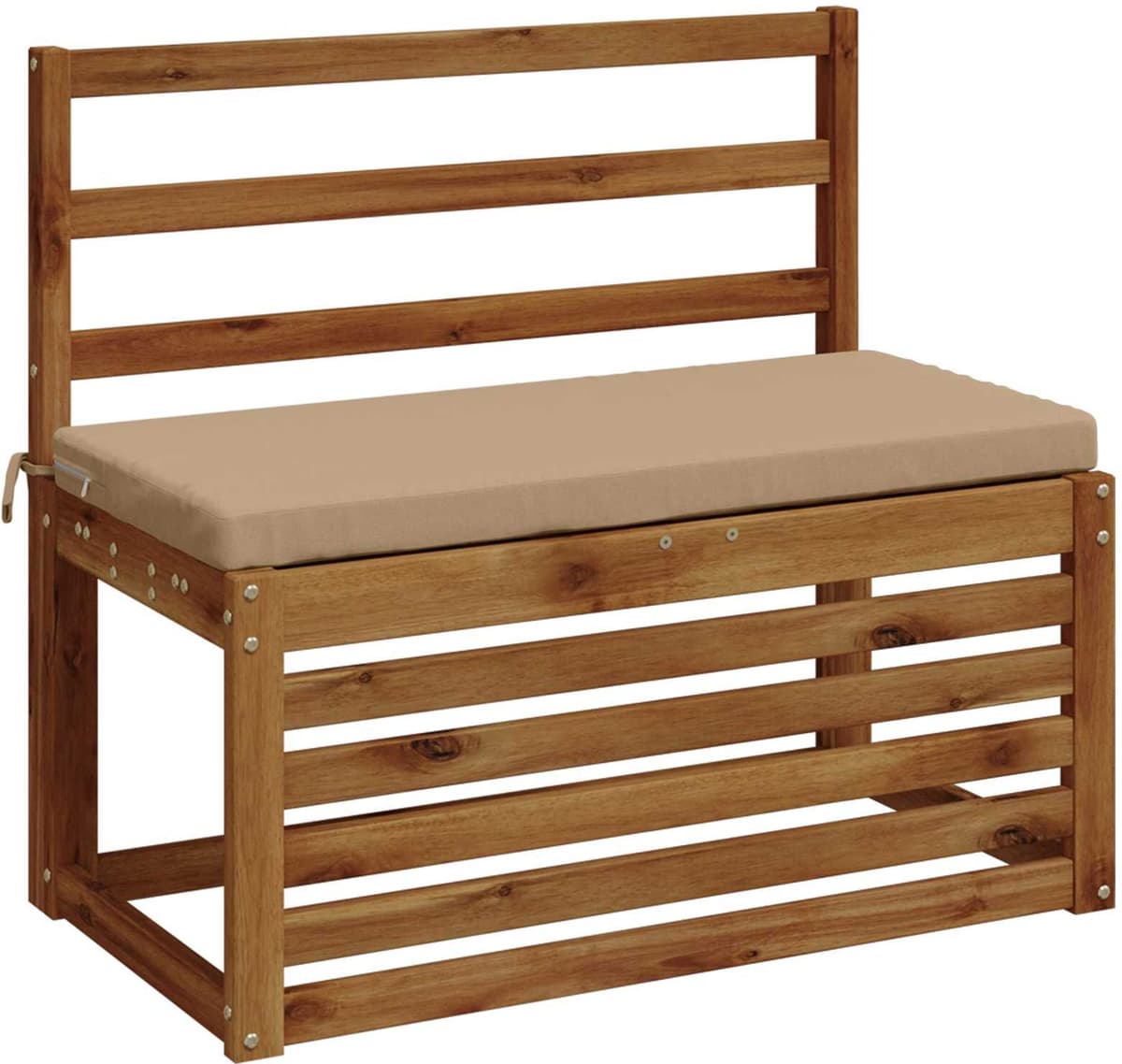 vidaXL Coussin de banc SOEST 100 % polyester Sable 80 x 40 x 5 cm
