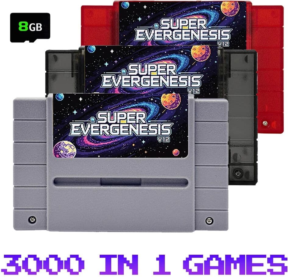 NONE 3000 in 1 SFC OS.V12 Game Card Multicartridge With 8GB TF Card For US SNES Video Game Console Game Accessories