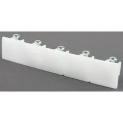 Endkappe weiß (LB 8,50x2 cm) - LB 8,50x2 cm