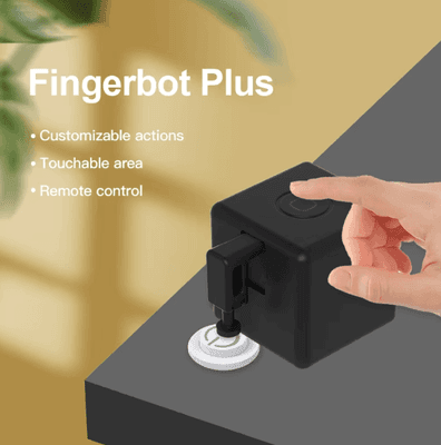 Inspire Curations Tuya ZigBee Smart Fingerbot Switch Bot Wireless Button Pusher Robot For Garage, Curtains & Appliances With Alexa & Goo white bluetooth B