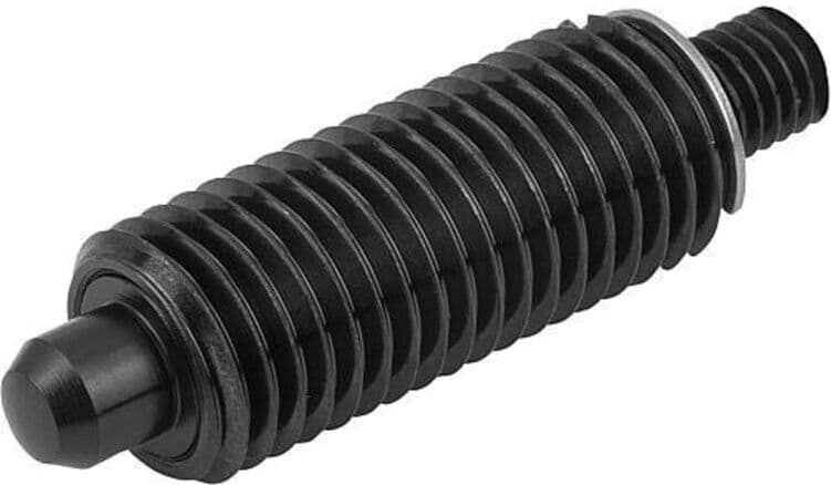KIPP Arretierbolzen ohne Bund GR.0 D1=M08X1 D=4 Form J mit Gewindezapfen K (K0345.1004)