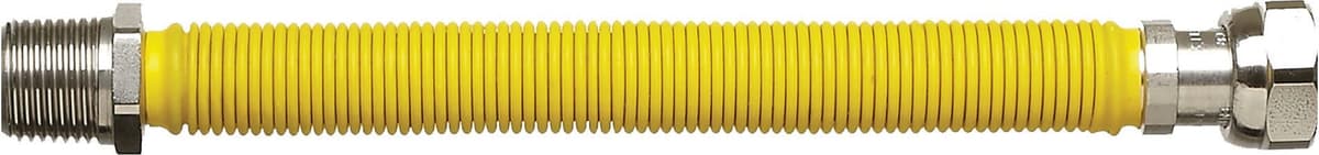 Acom TUBO INOX GAS  FLESSIBILE RIVESTITO MF 3/4" L 240 - 410 mm ESTENSIBILE ACCIAIO INOX