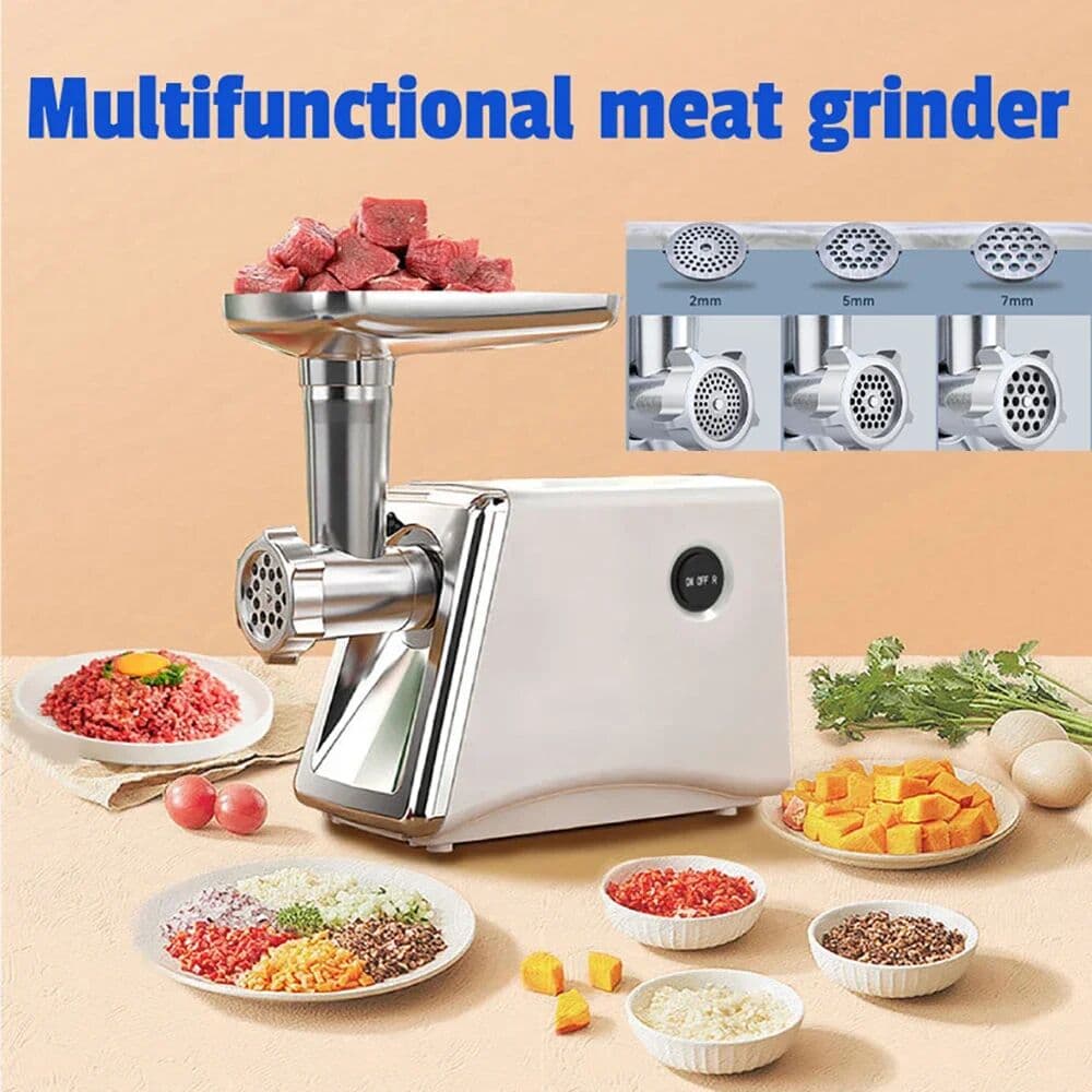 XMSJ 800W Electric Meat Grinder Heavy Duty Grinder Kitchen Electric Meat Chopper Stuffer Maker Food Processor Electric Meat Slicer