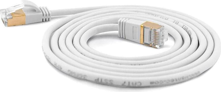 Wantec Patchkabel SSTP CAT7 CAT6a wit 0,20 m