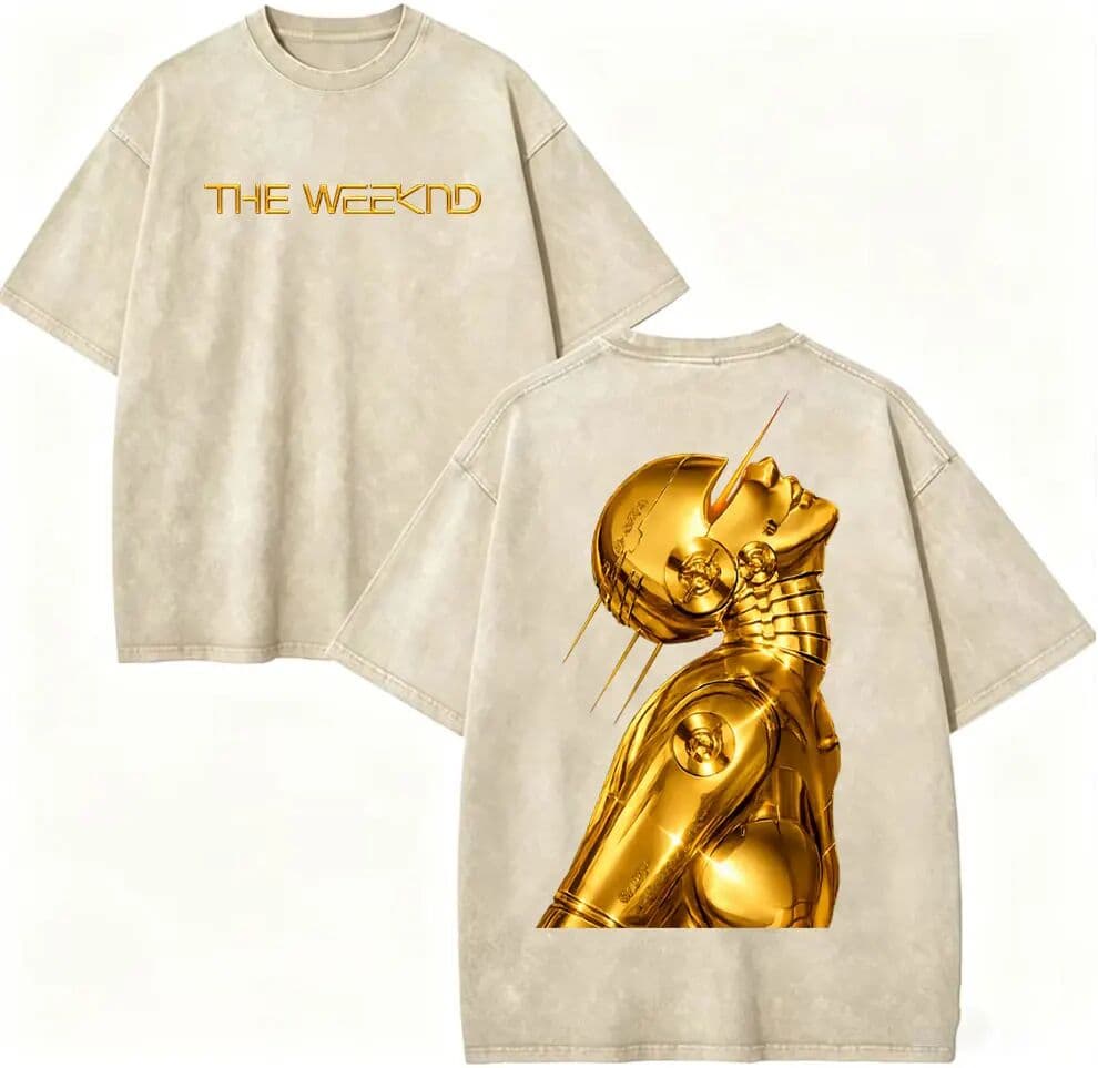 NONE Vintage Washed Rapper The Weeknd Grafik-T-Shirts After Hours Til Dawn Tour 2026 Merch T-Shirts Unisex Hip-Hop Mode T-Shirt