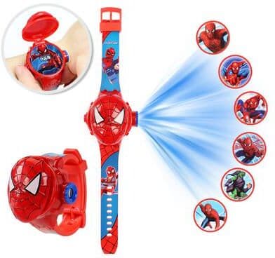 Modern Mode Marketplace Projection Kids Digital Watch Frozen Character School Gift spider Man