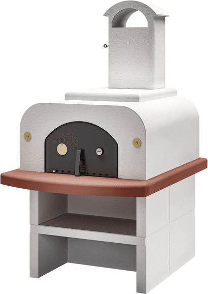 Pizzaofen Palazzetti Easy Large mit Unterbau - Holzbackofen - Innenraum 77x96 cm