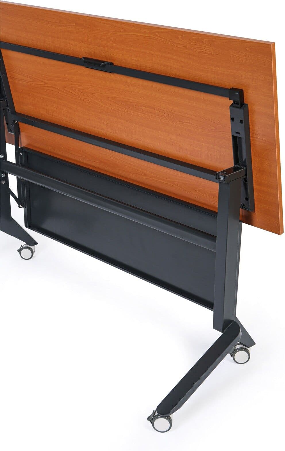 B2B Partner Mobilny stół PRIMO MOVE, 140x60 cm, czarna podstawa, orzech