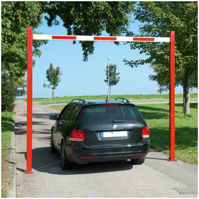 MORAVIA Limiteur de passage rigide H 3010 mm I 4230 mm LW 4000 mm rouge/blanc (305.27.291)