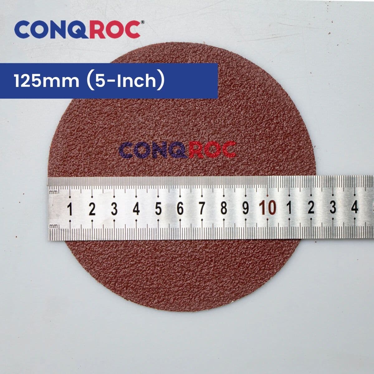 CONQROC 100 Pieces 125mm(5-Inch) Sanding Discs Aluminum Oxide Hook and Loop Dry Sanding Papers Grit P40~1000