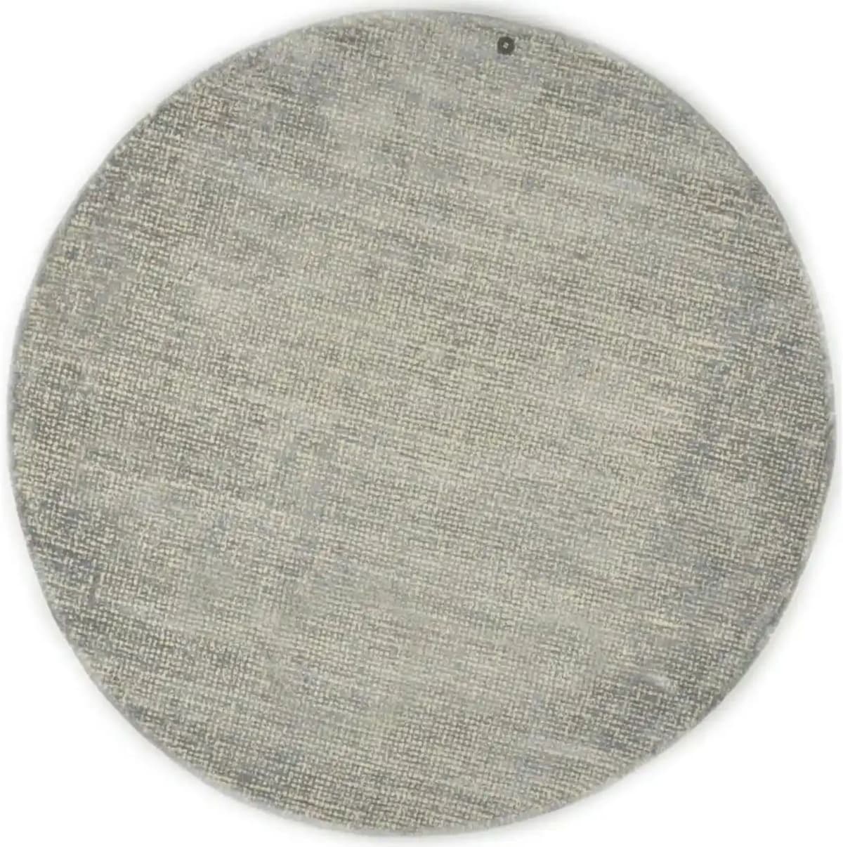 Tom Tailor Wollteppich  Groove ¦ silber ¦ Viskose ¦ Maße (cm): H: 1,5  Ø: 140