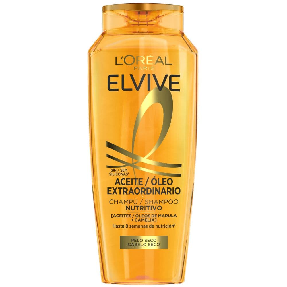 Elvive Champú nutritivo con aceites extraordinarios 700mL