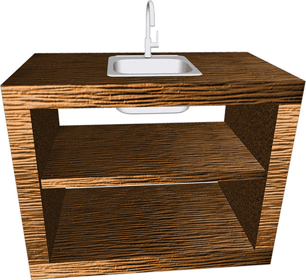 My-Barbecue Module de 100 cm pour Barbecue Moderne MD100F - Blanc