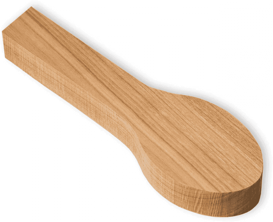 BeaverCraft Tools BeaverCraft B7 Täljämne - Sked (Material: Körsbär)