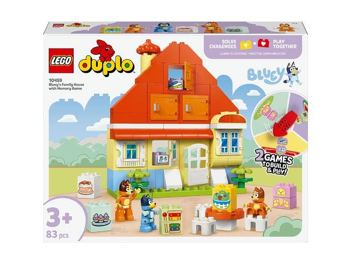 LEGO® DUPLO - La Maison de Famille de Bluey et le Jeu de Mémoire - 10459