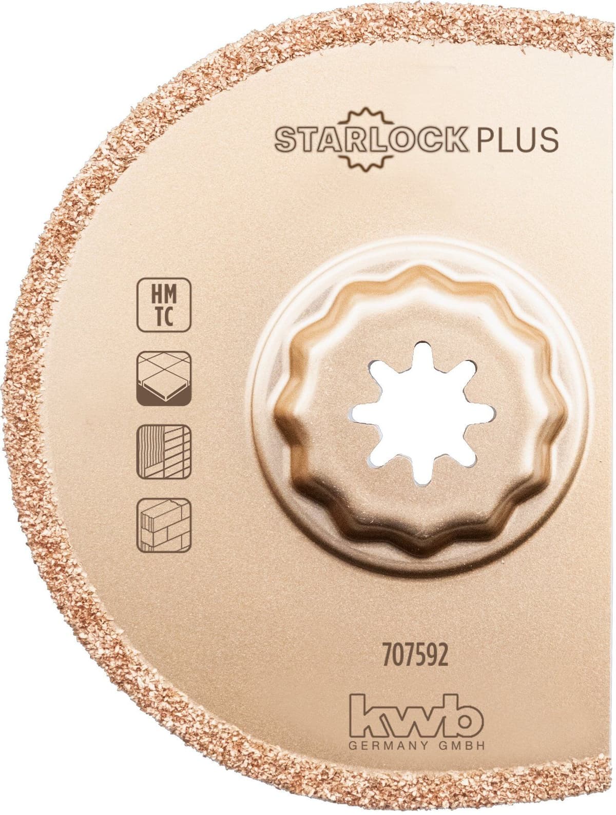 Semicircolare fresatura Kwb 707592 STARLOCK