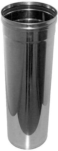 Camini Wierer Tubo in Acciaio Inox Mono Parete Lunghezza: 100 cm Vari Diametri