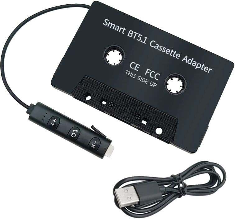 NONE Bluetooth 5.1 MP3 Stereo Tape Converter for Old Style Car Trucks Lossless Audio Cassette Player Adapter