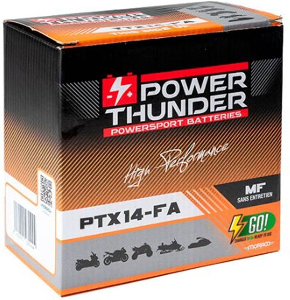 Bateria para mota Power Thunder PTX14 12V 12Ah