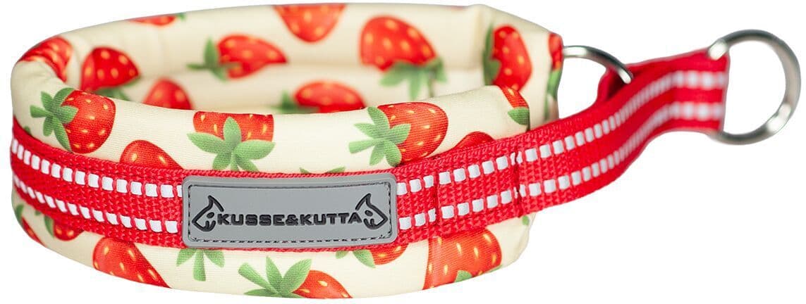 Kusse & Kutta Hundhalsband Lycra Jordgubbar 7