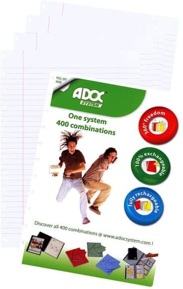 Refill till block Adoc A6 linjerat 10st