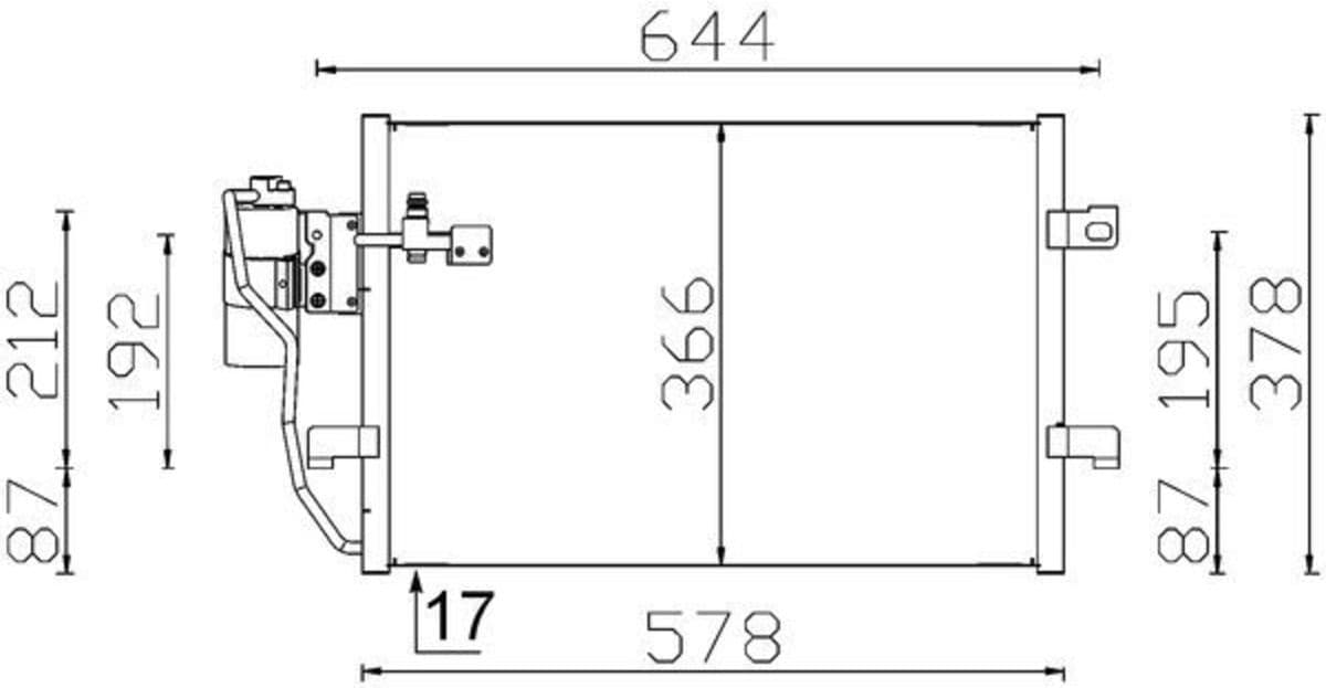 Lauhdutin, Ilmastointilaite Mahle Ac 351 000s