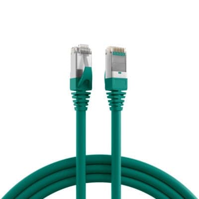 efbe Schott K5530.30 Cat5e S-FTP SF/UTP Netwerkkabel met RJ-45 connectoren, 30 meter, groen