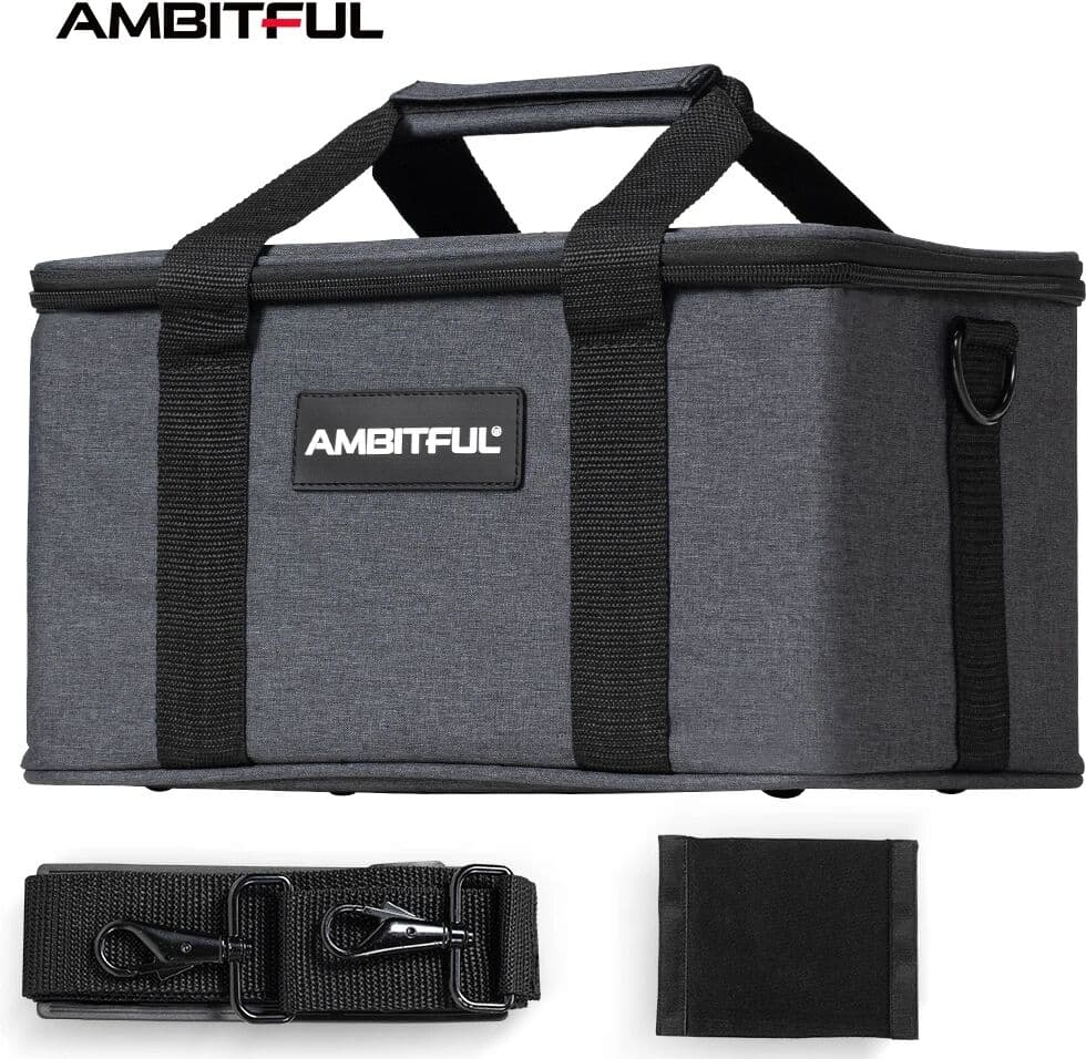Ambitful PB18 Shoulder Straps Portable Carry Bag Studio Flash Light Video Camera Bag for Outdoor Photography Photo Video