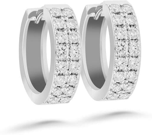 Silván Henrietta timanttikorvakorut 0,64ct, valkokultaa, timanttikorut