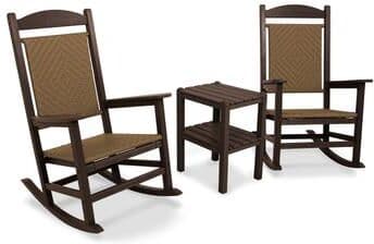 POLYWOOD Presidential Woven Rocking Chair 3-Piece Set