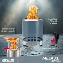 Solo Stove Mesa XL Tischfeuer Ø 17,8cm Tischkamin Outdoor Water & Mesa XL Wärmev...