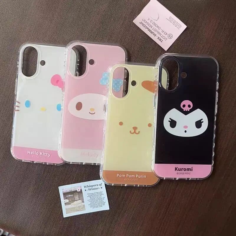Cartoon character pattern big eared dog devil angel suitable for iPhone 17 16 15 14 13 12 11 Pro Max Plus 6 7 8 Plu TPU protecti