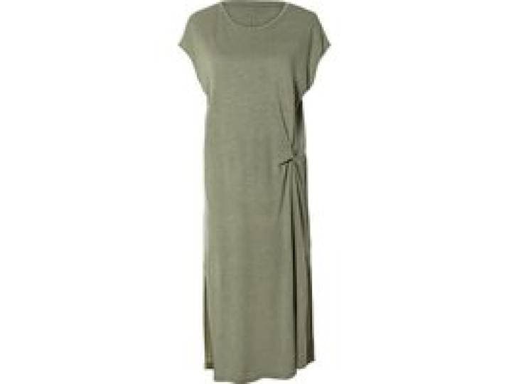 ESMARA® Robe en lin femme (Vert, M (38/40))