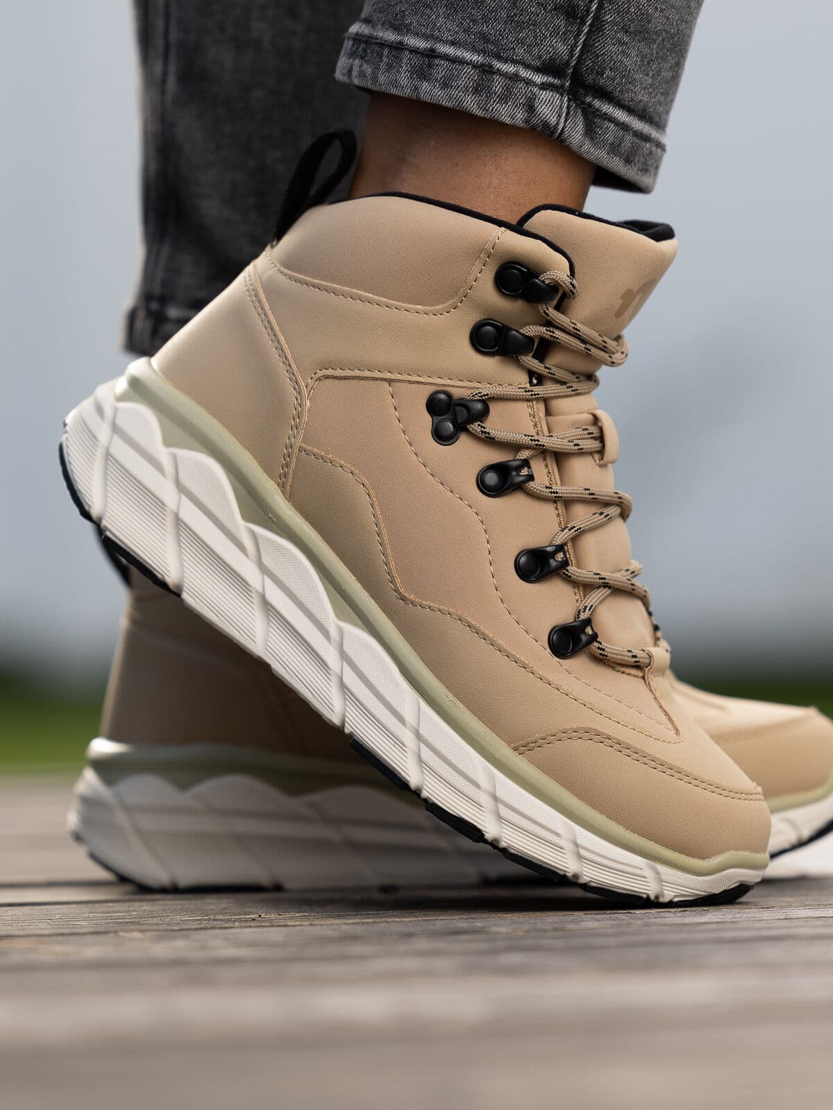 Roberto Rosso Noodles - Rangerider Sand Beige storrelse 40 female