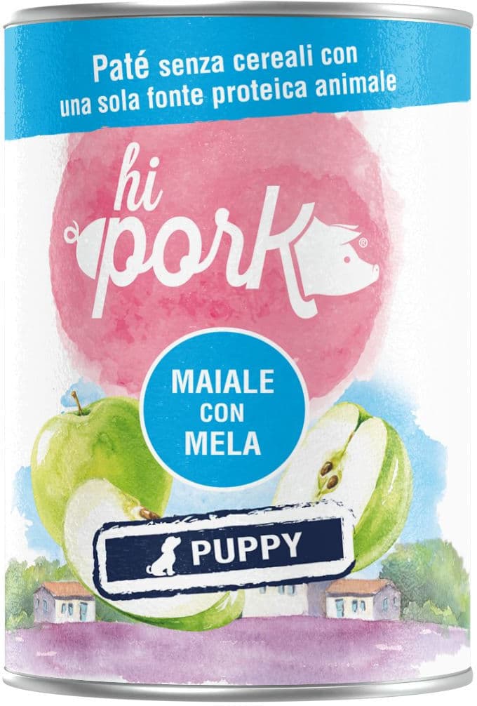 Hi Pork Puppy Lattina 400G MAIALE CON MELA