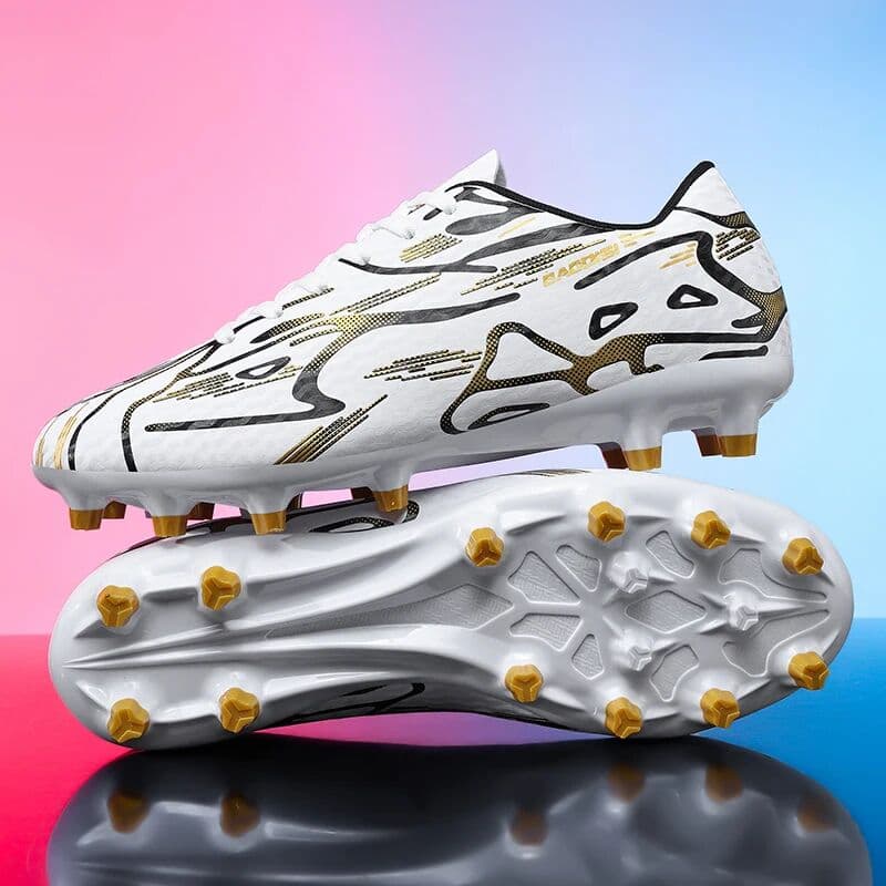 Sxfdneay Men Football Boots TF Sport Training Soccer Shoes Kids Ultralight Breathable Professional Sneakers Unisex Grass Cleats Match
