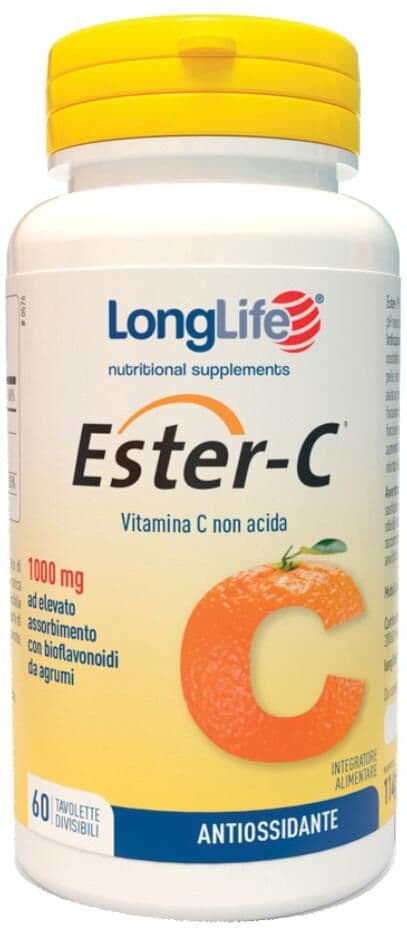 LONGLIFE Srl LongLife, Ester-C 1000 mg, 60 Tavolette