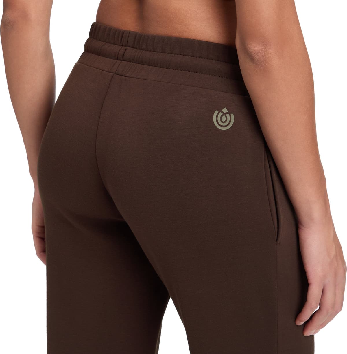 Sporthose ENERGETICS "Da.-Hose Olan II W", Damen, Gr. S, N-Gr, braun (schwarz braun), Obermaterial: 50% Viskose, 44% Polyester, 6% Elasthan, Hosen Sporthose, sportlicher Stil, normale Weite, lange Form, mit elastischem Bund