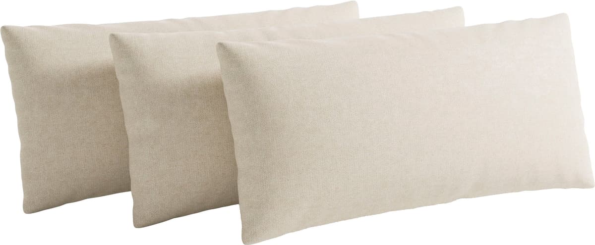 Sofakissen SIT & MORE "Chelsea", creme, B:60cm H:30cm, Stoff, Polsterauflagen, Sofakissen, zur Auswahl Sets mit 2 oder 3 Stück creme B/H/T: 60cm x 30cm, Flachgewebe LINO, Set- 3 Stück