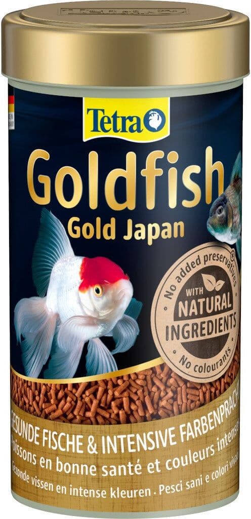 250 ml Tetra Goldfish Gold Japan Mangime in Mini Stick Pellet Affondanti per Pesci Rossi