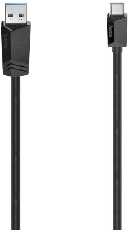 Hama USB 3.2 Gen 1 USB-A to USB-C Cable 5 Gbit/s Black (00200653) - 3 m