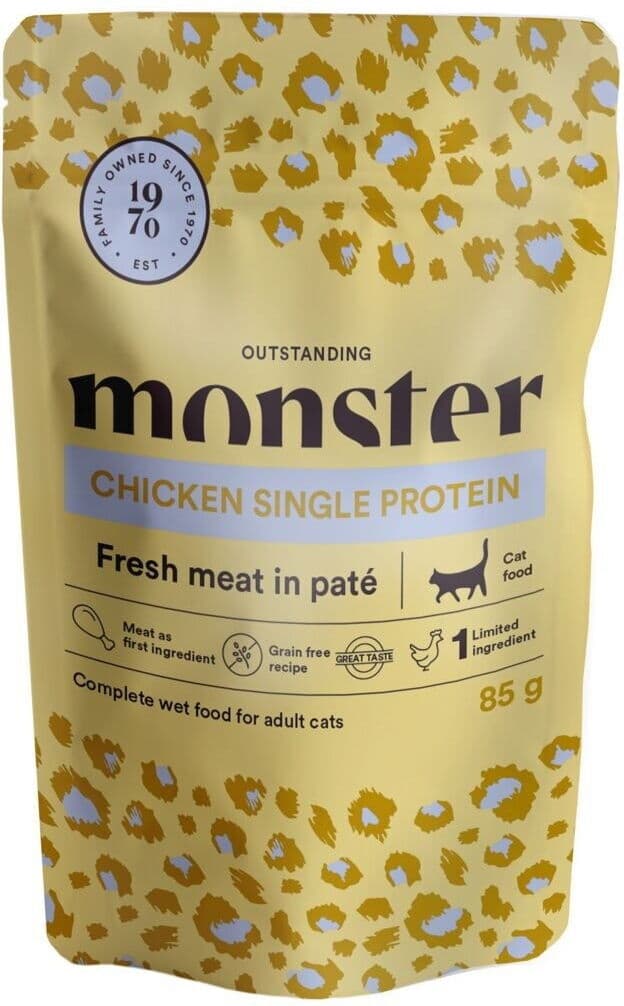 Monster Pet Food Monster Cat Adult Chicken 85 G
