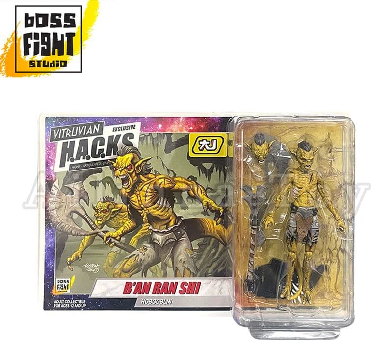NONE BFS 1/18 3.75inch Boss Fight Action Figure Vitruvian H.A.C.K.S Series B'an Ran Shi Hobgoblin Anime Collection Model For Gift