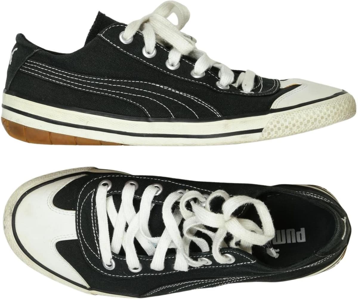 Puma Damen Sneaker, Schwarz, Gr. EU 38, kein / Etikett - Second Hand
