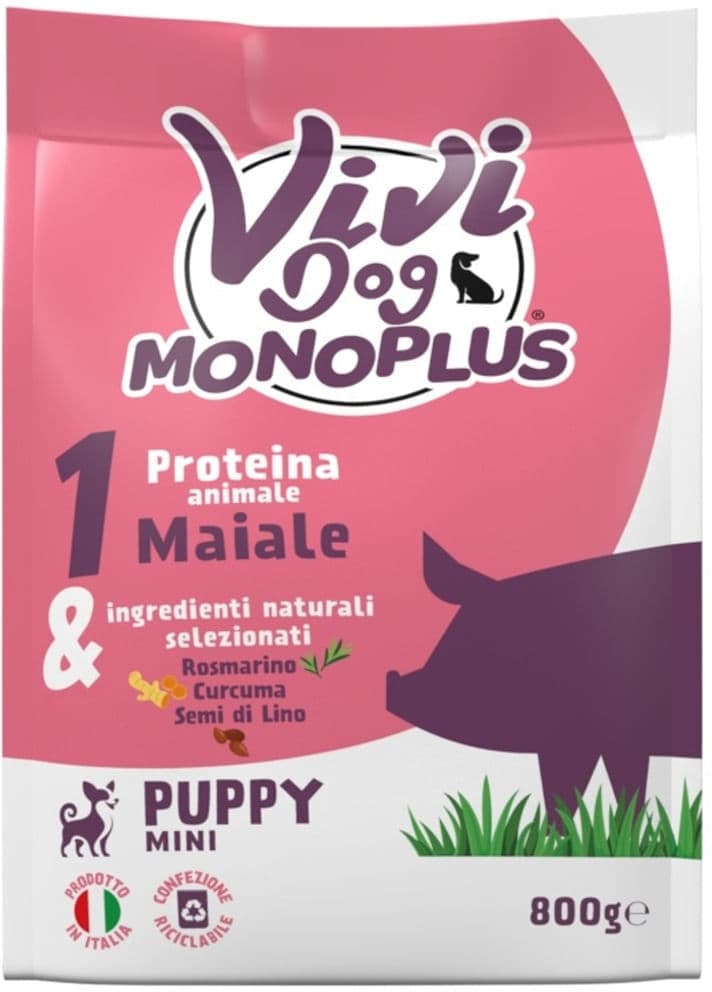 ViViDog MonoPlus Mini Puppy Maiale 800G