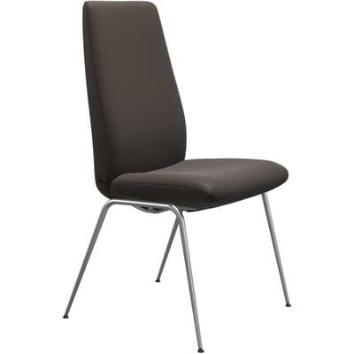 Polsterstuhl STRESSLESS "Laurel", braun (braun batick, chrom glänzend), B:57cm H:105cm T:60cm, Leder BATICK: BATICK ist ein leicht korrigiertes, durchgefärbtes und genarbtes Möbelleder, bei dem die meisten Unebenheiten und Spuren in der Regel...