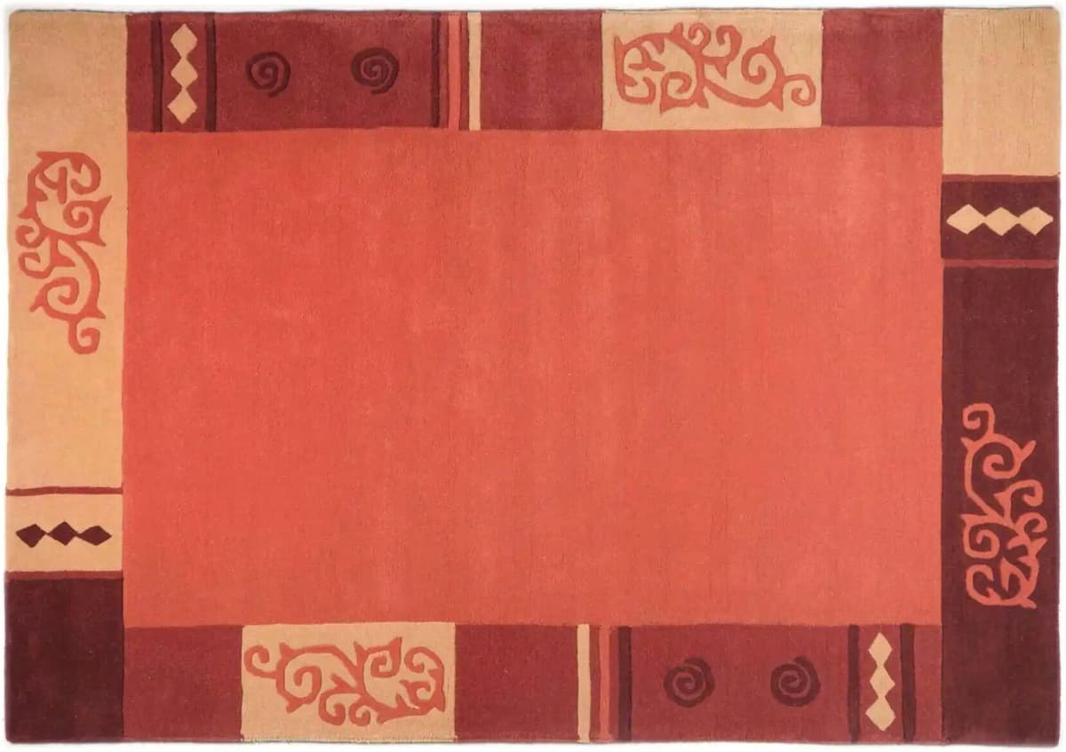 THEKO Teppich   ¦ rot ¦ Wolle ¦ Maße (cm): B: 70 H: 1,4