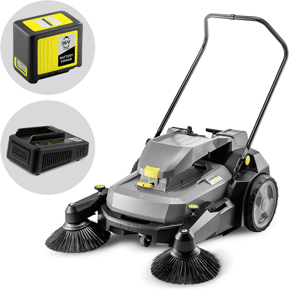 Karcher Kärcher KM 70/30 C Bp 2SB   Akku-Kehrmaschine mit Kehrbehälter  36V/5,0Ah