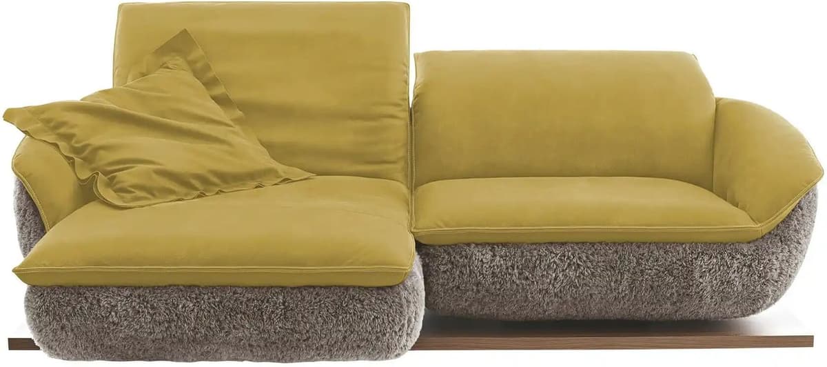 Koinor Ecksofa  Mooove ¦ gelb ¦ Maße (cm): B: 242 H: 99 T: 120.0