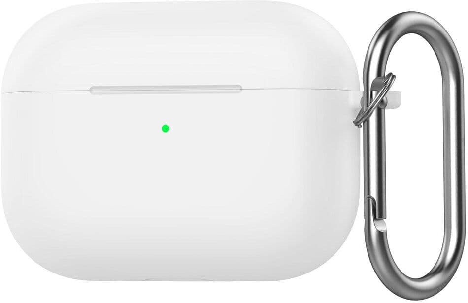 INCOVER Apple AirPods Pro (3. gen.) Silikon Deksel - Karabinkrok - Hvit